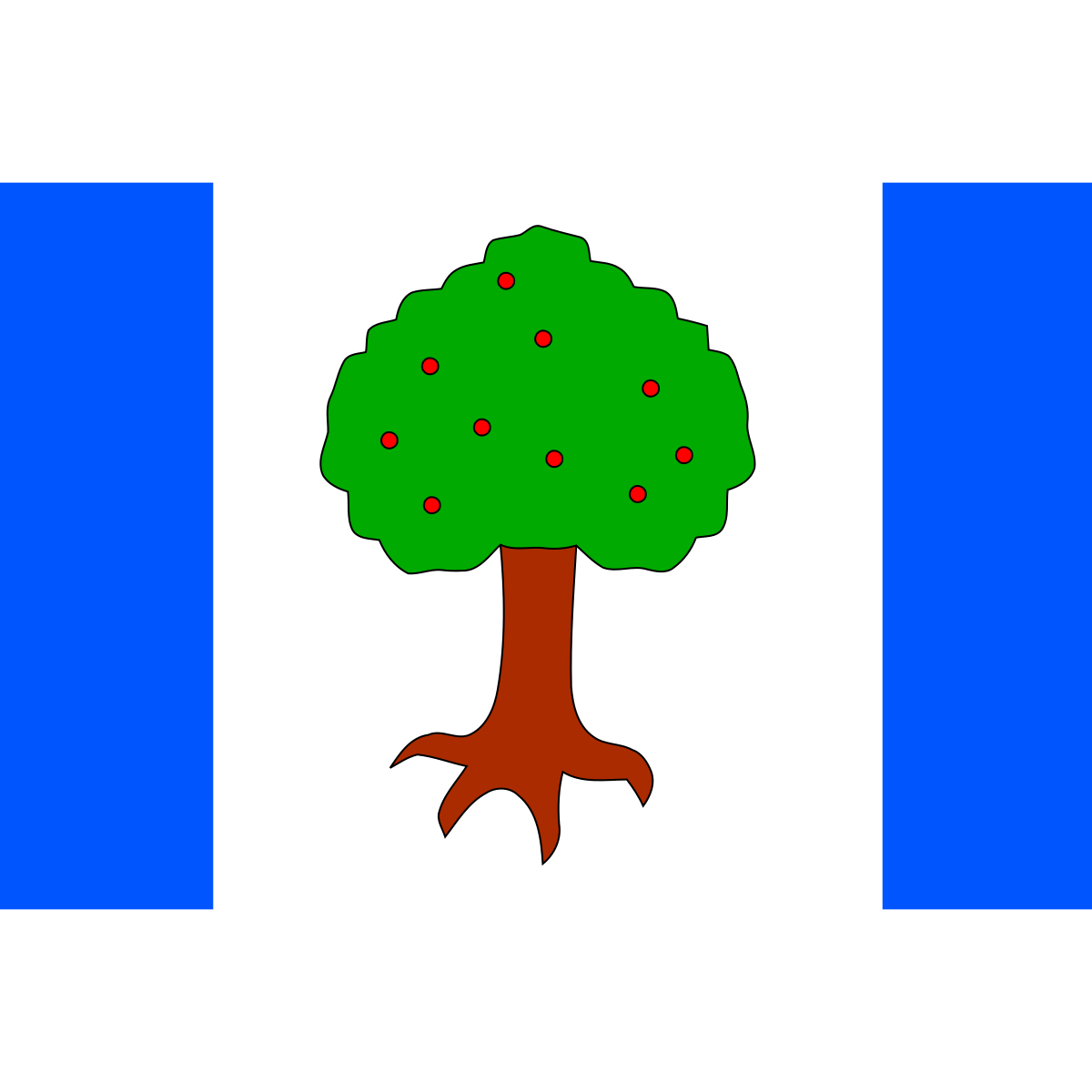 Flag of Luhačovice, Zlín Region