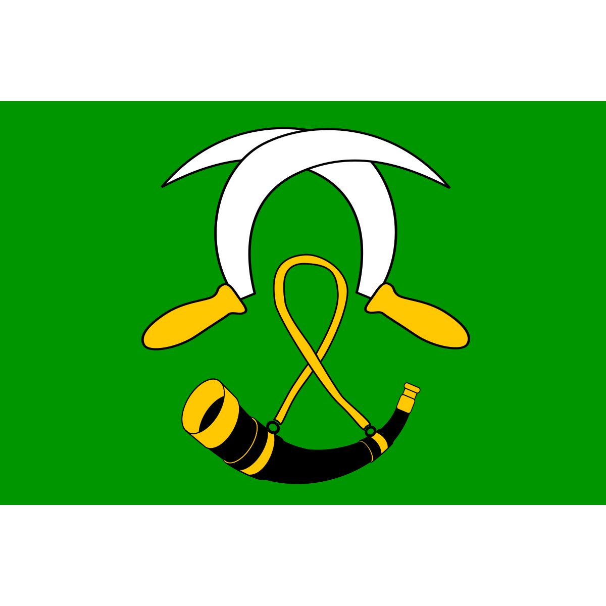 Flag of Lukavice, Pardubice Region