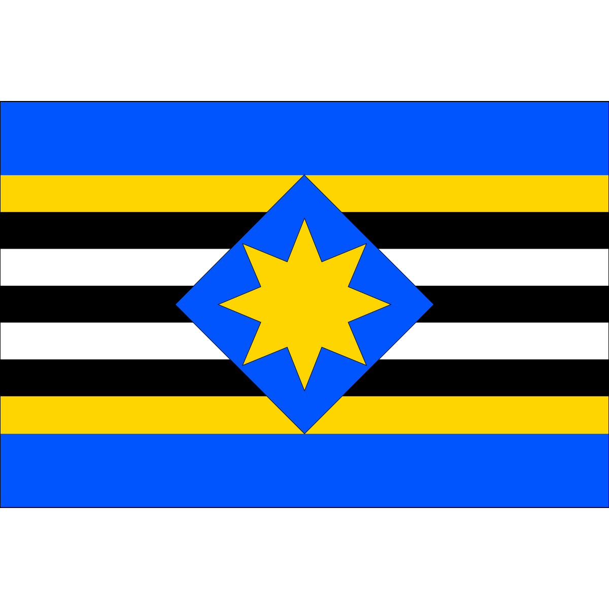 Flag of Lukov, Zlín Region