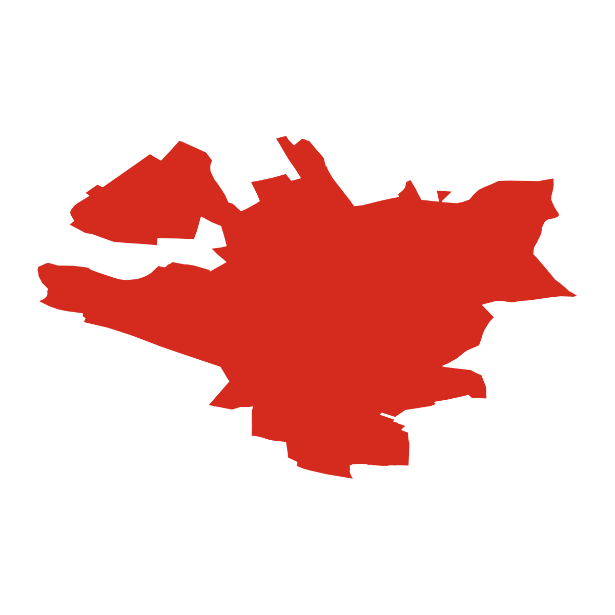 Lužany boundary map
