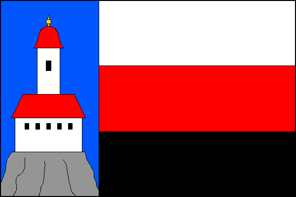 Flag of Lužná, Karlovy Vary Region