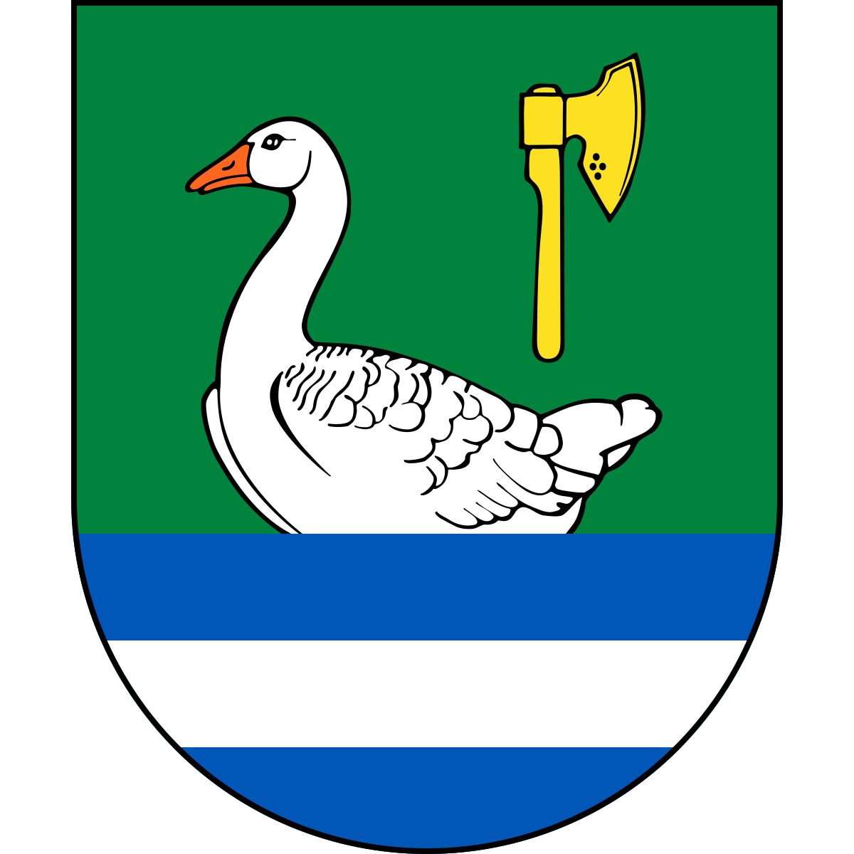 Coat of arms of Lužná, Zlín Region