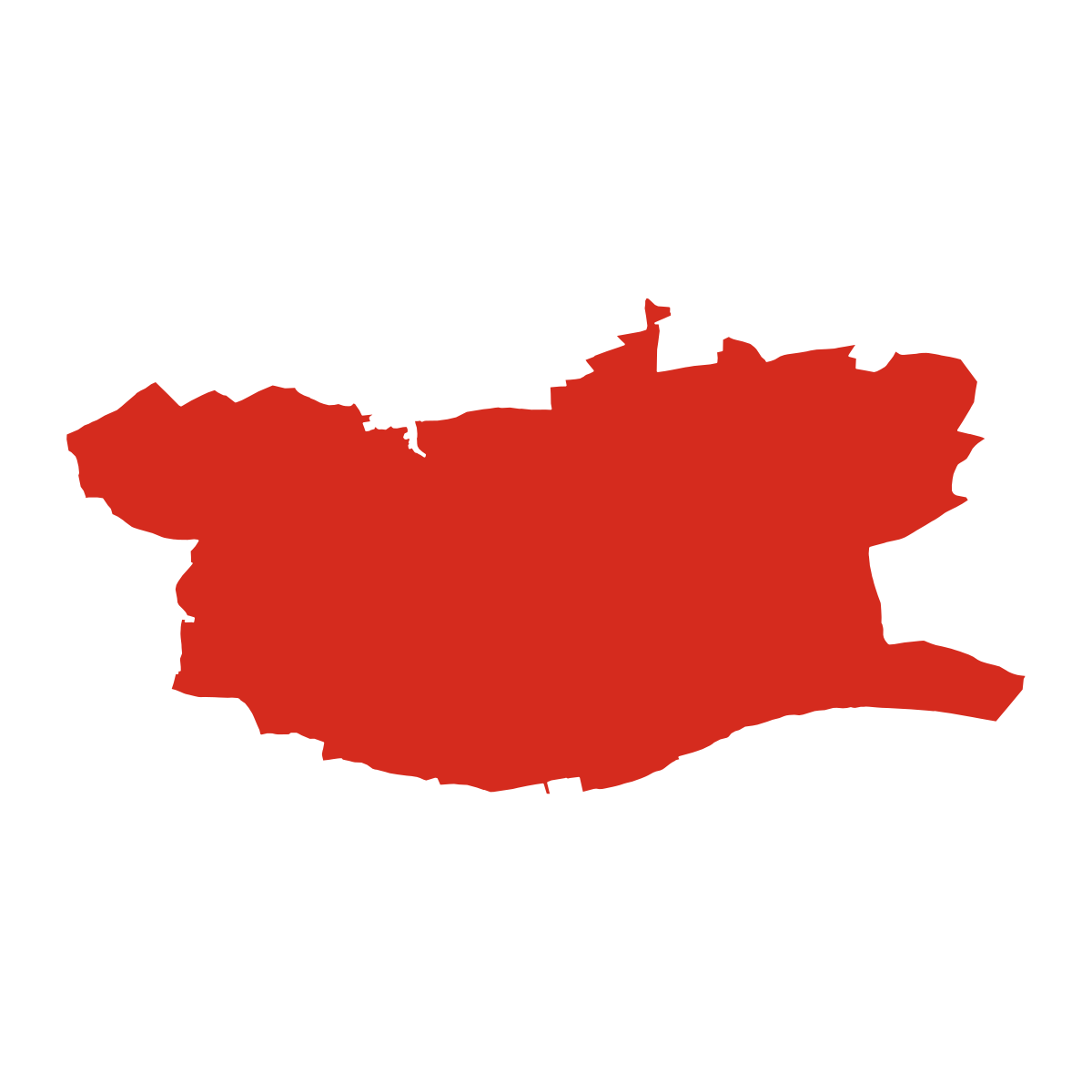 Hranice obce Medná