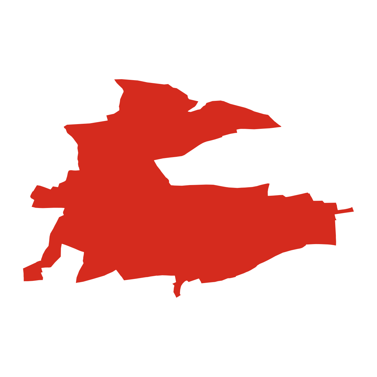 Měňany boundary map