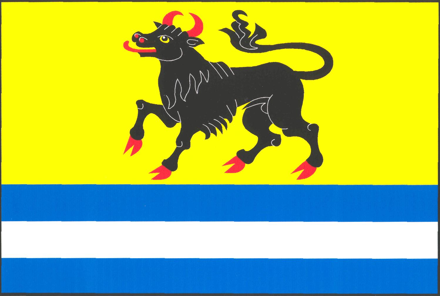 Flag of Měňany, Central Bohemian Region