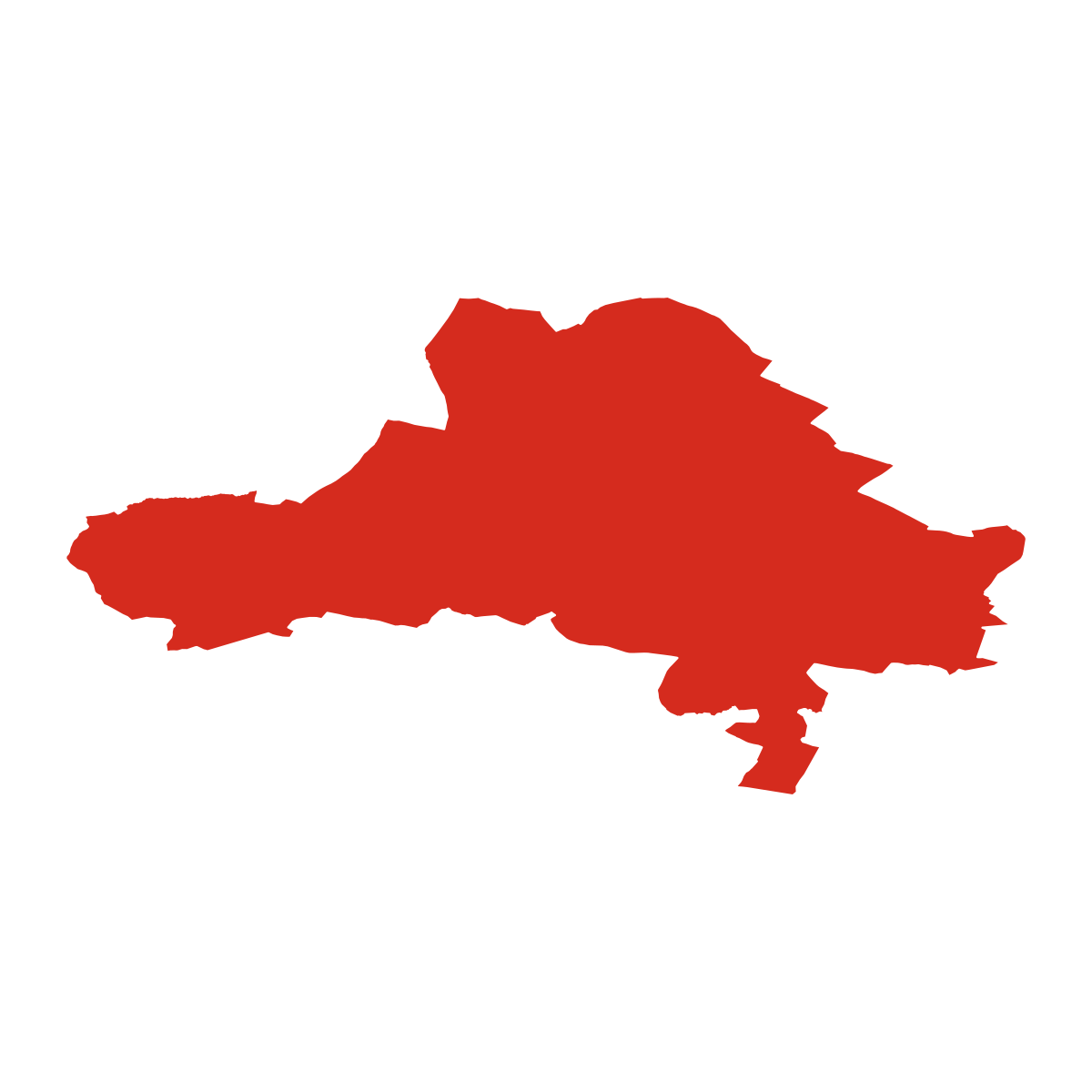 Měřín boundary map