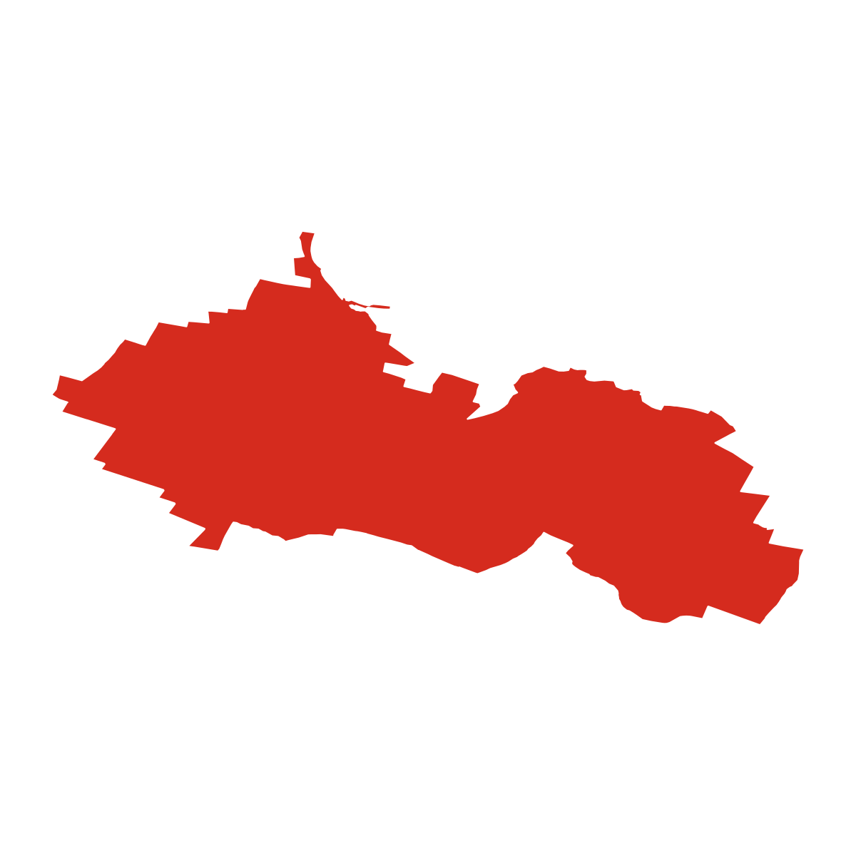 Mikulovice boundary map