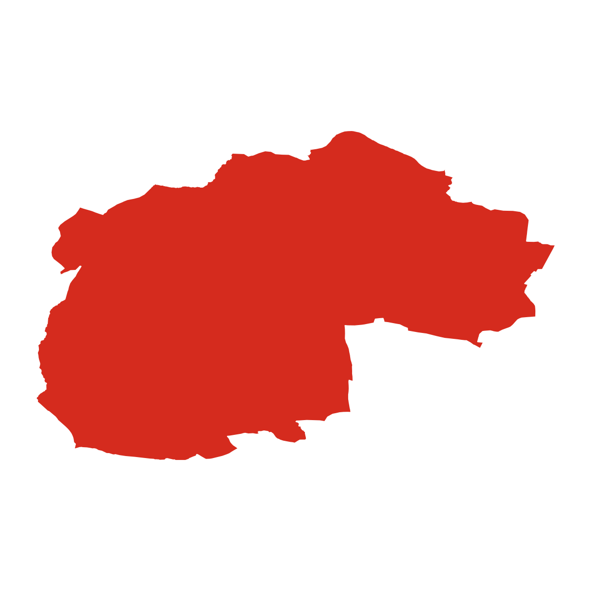 Milíře boundary map