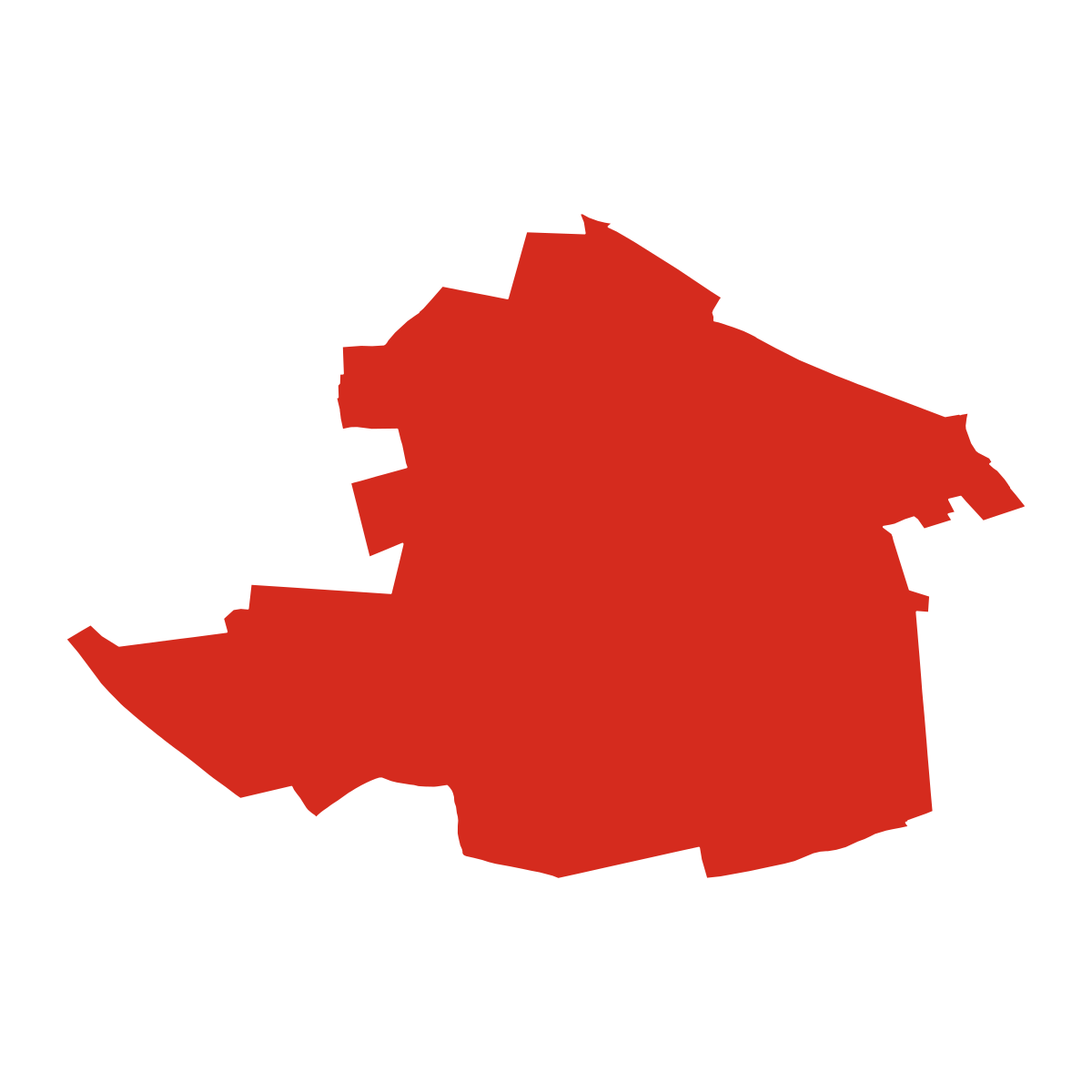 Milotice boundary map