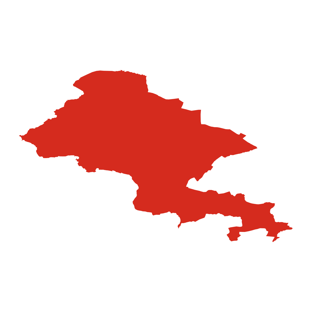 Mladé Bříště boundary map