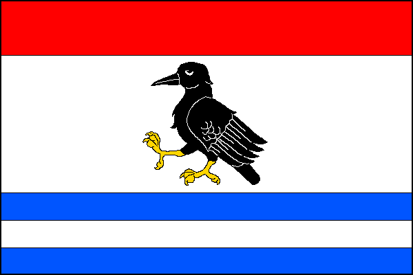 Flag of Mlčechvosty, Central Bohemian Region