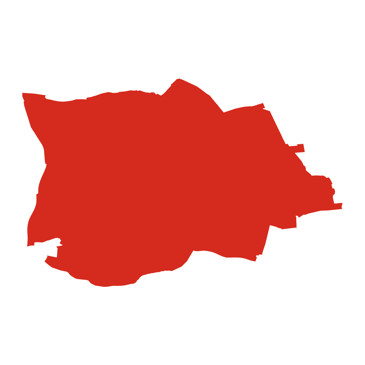 Modřany boundary map