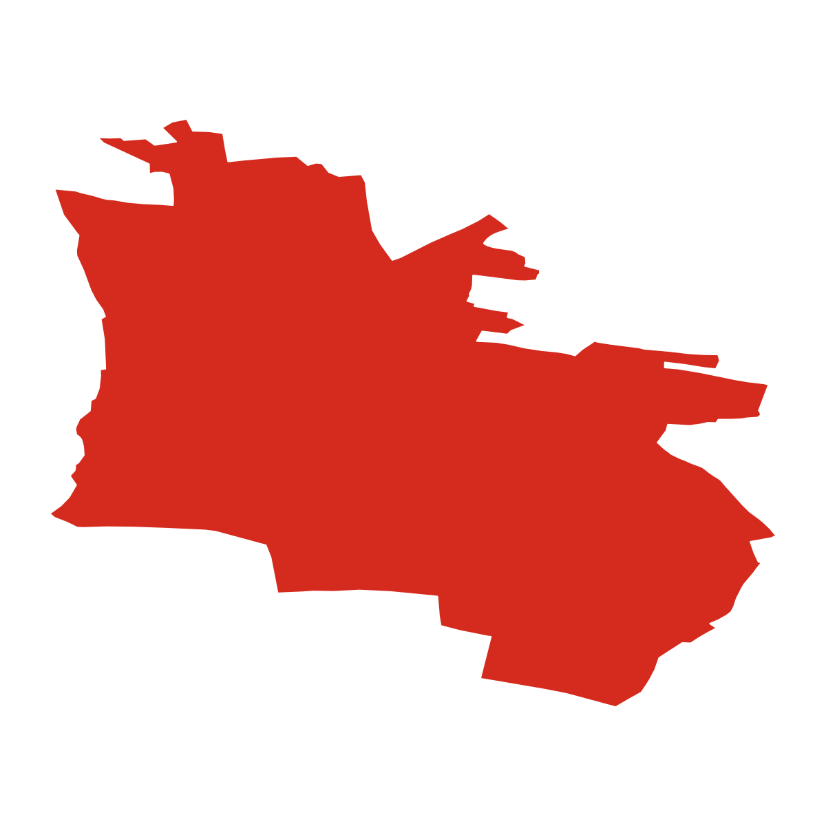 Modřovice boundary map