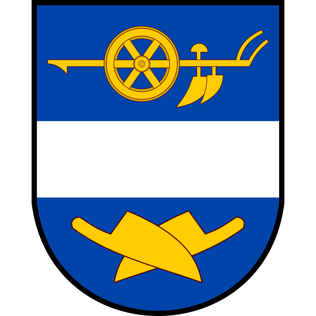 Coat of arms of Mokrovousy, Hradec Králové Region