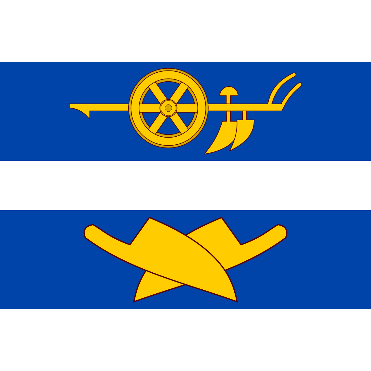 Flag of Mokrovousy, Hradec Králové Region