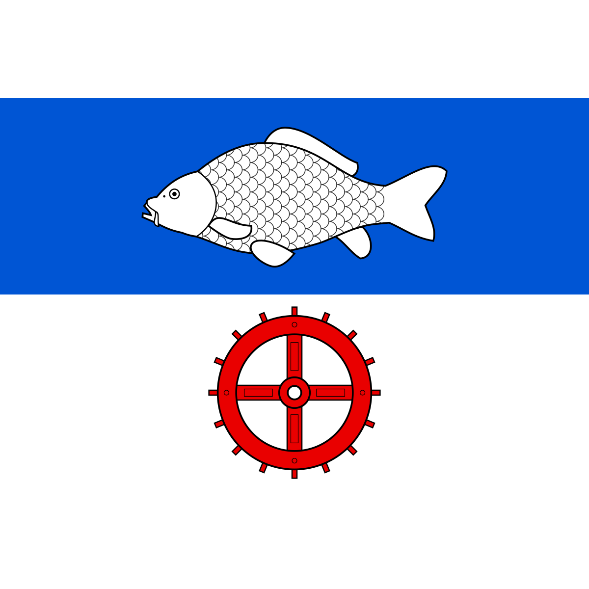 Flag of Moravsko, Hradec Králové Region