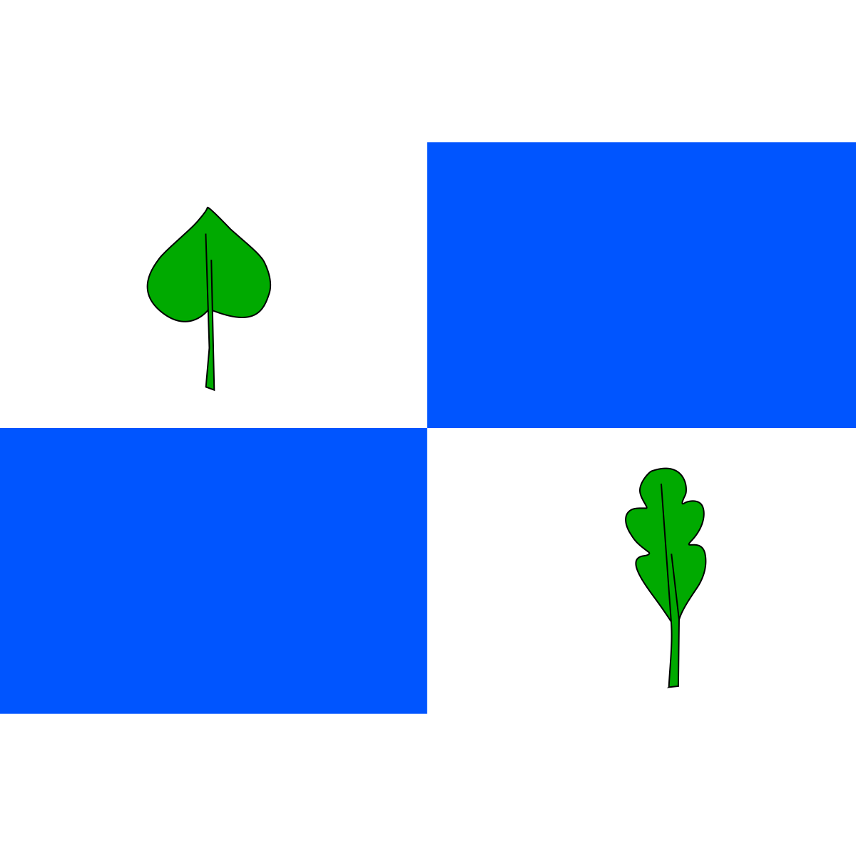 Flag of Mostecký Mlýn, Central Bohemian Region