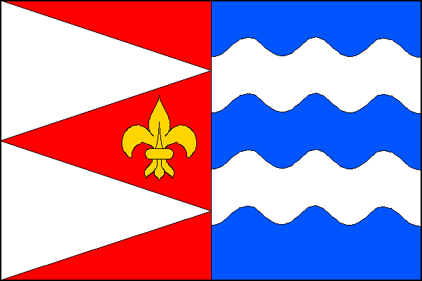 Flag of Mostkovice, Olomouc Region