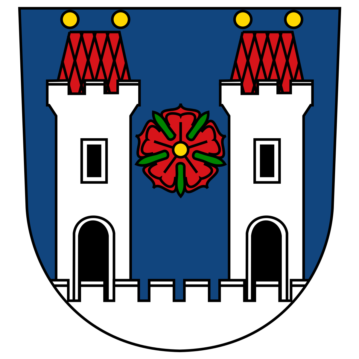 Coat of arms of Mostky, South Bohemian Region