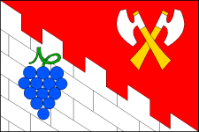 Flag of Mouchnice, South Moravian Region