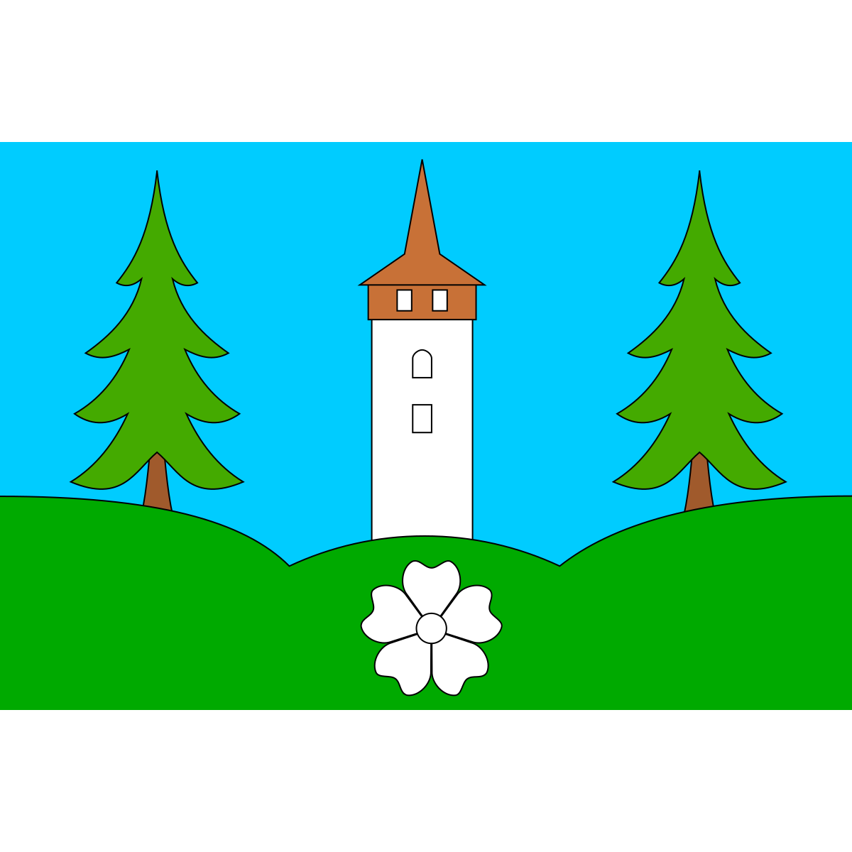 Flag of Mravenčí domky, Hradec Králové Region
