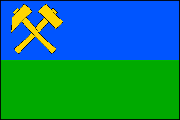 Flag of Mydlovary, South Bohemian Region