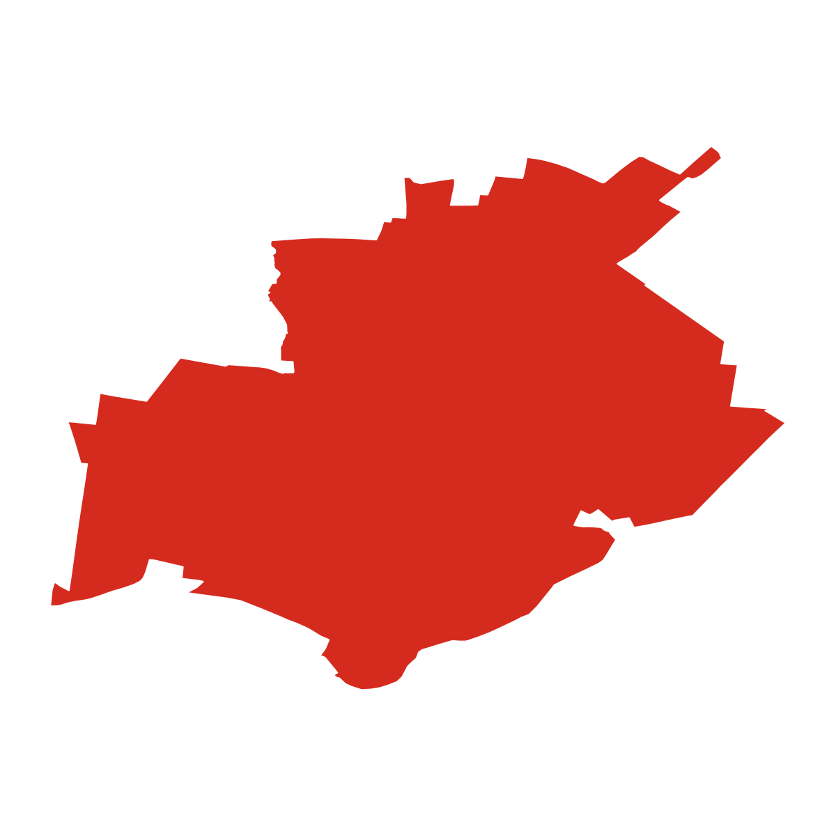 Mžany boundary map