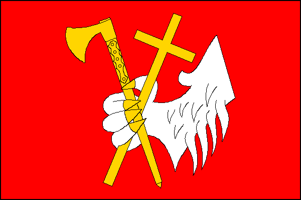 Vlajka obce Nahý Újezdec, kraj Plzeňský kraj