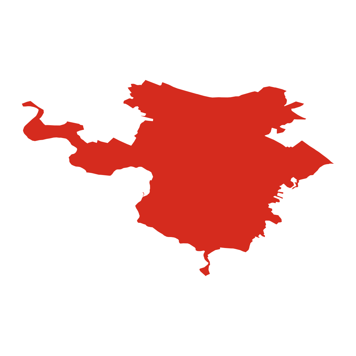 Naloučany boundary map