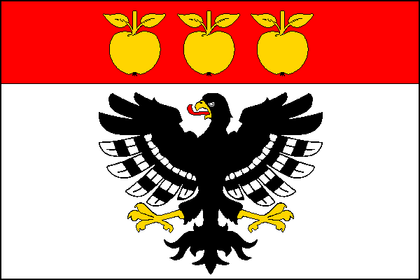 Flag of Nechvalice, Central Bohemian Region