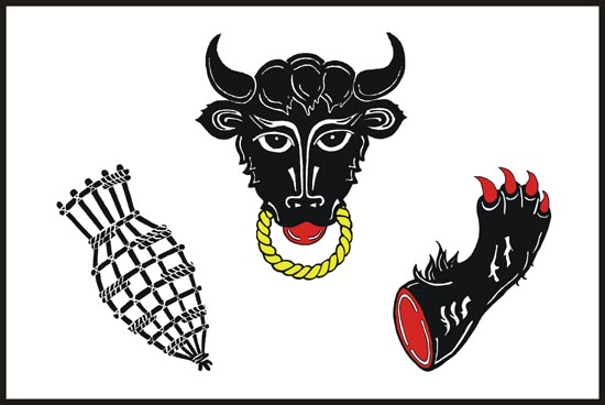 Flag of Nedvědice, South Moravian Region