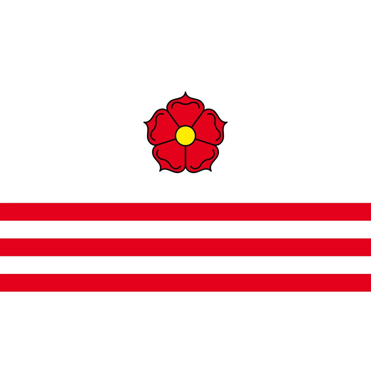 Flag of Němče, South Bohemian Region