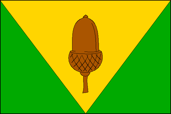 Flag of Nerad, Pardubice Region