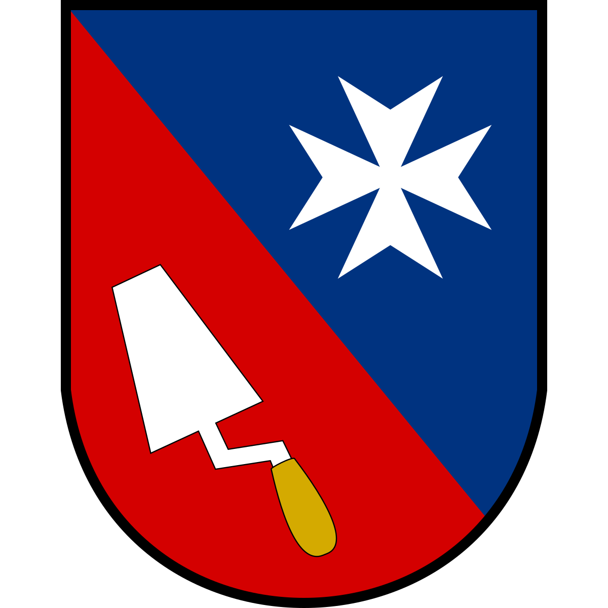 Coat of arms of Nevězice, South Bohemian Region