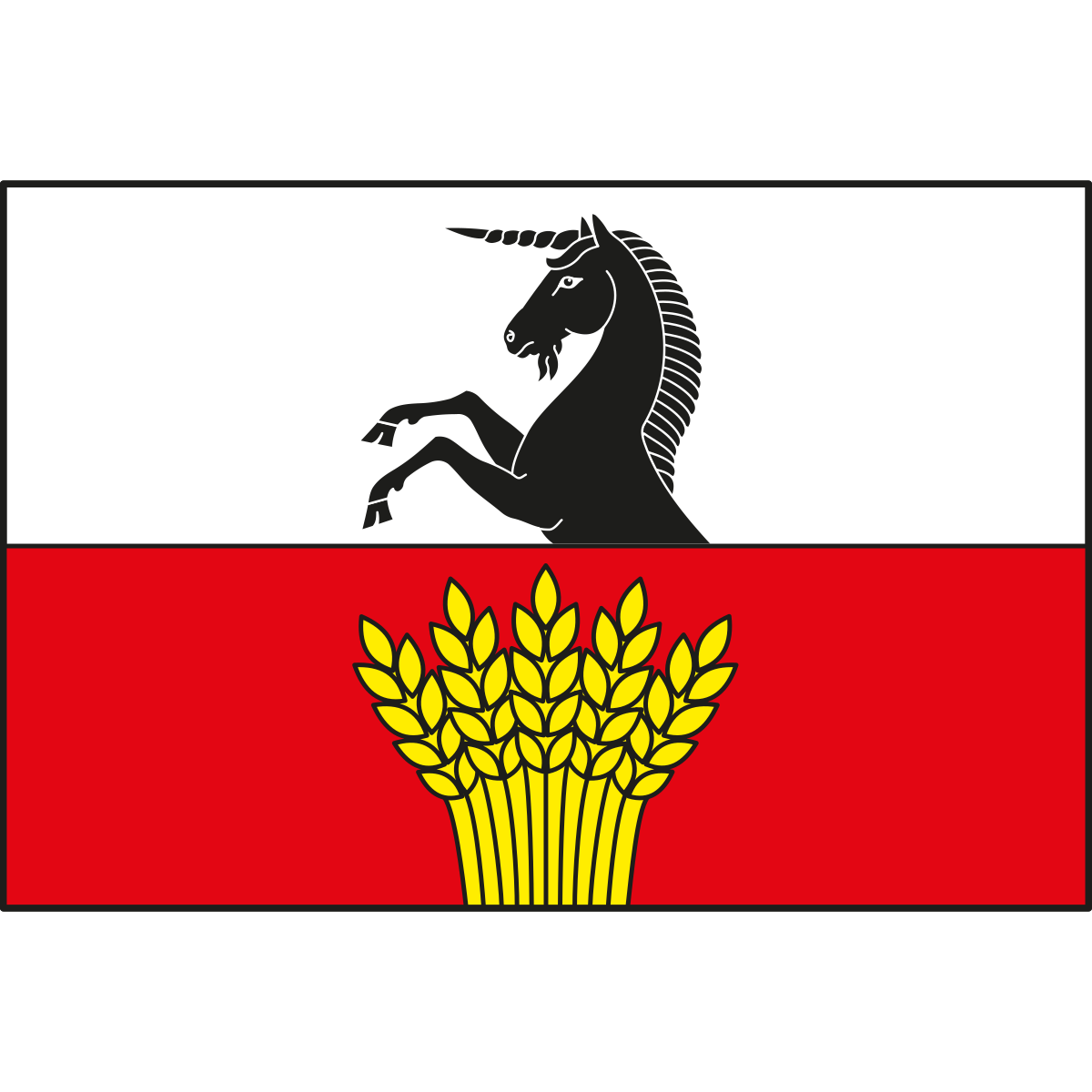 Flag of Nimpšov, Vysočina Region