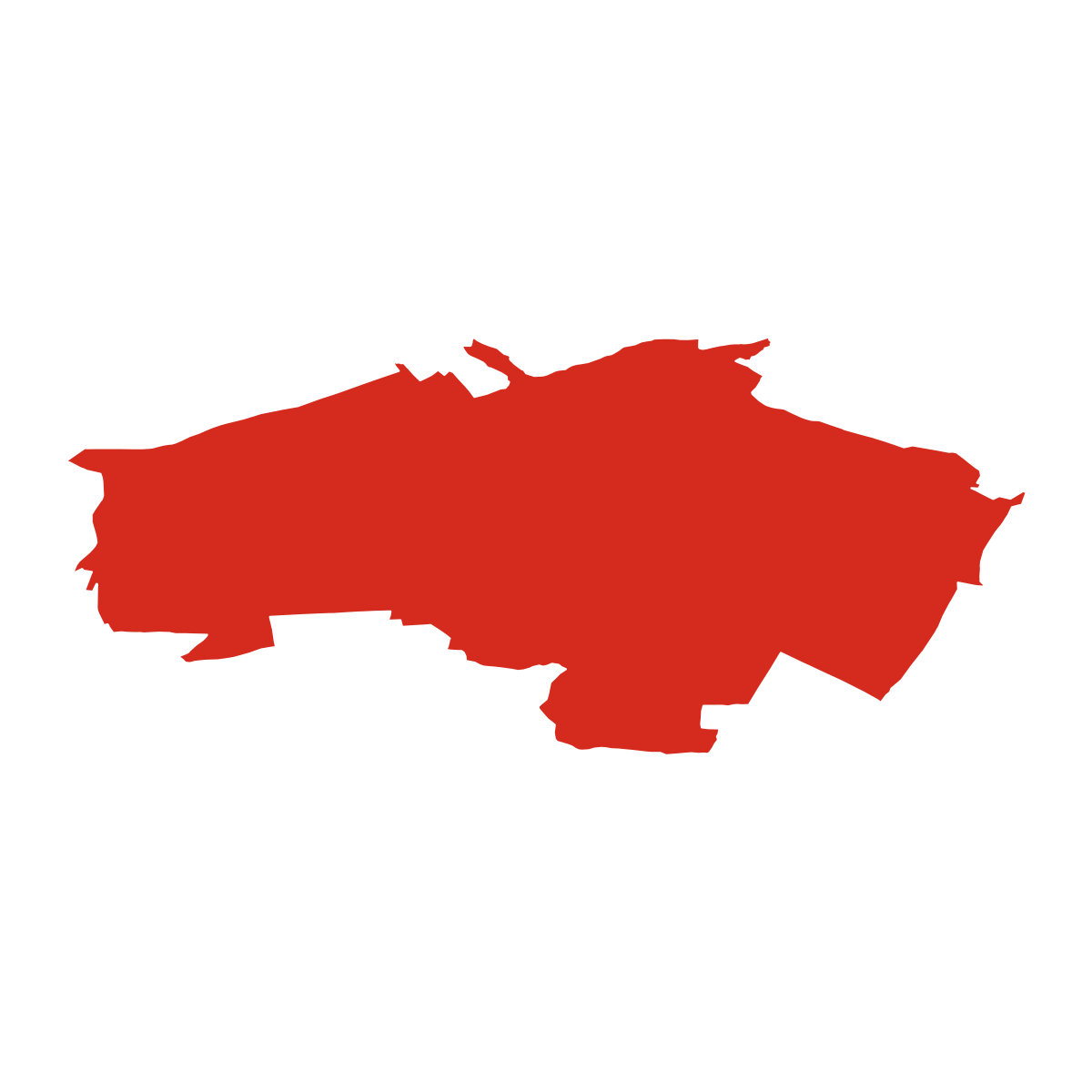 Nová Huť boundary map