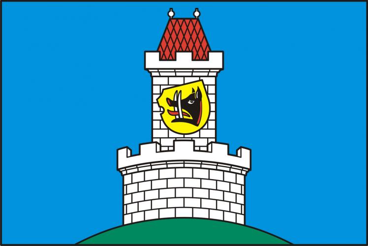 Flag of Nový dvůr, Central Bohemian Region