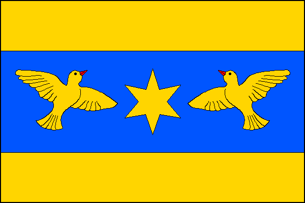 Flag of Okluky, Olomouc Region