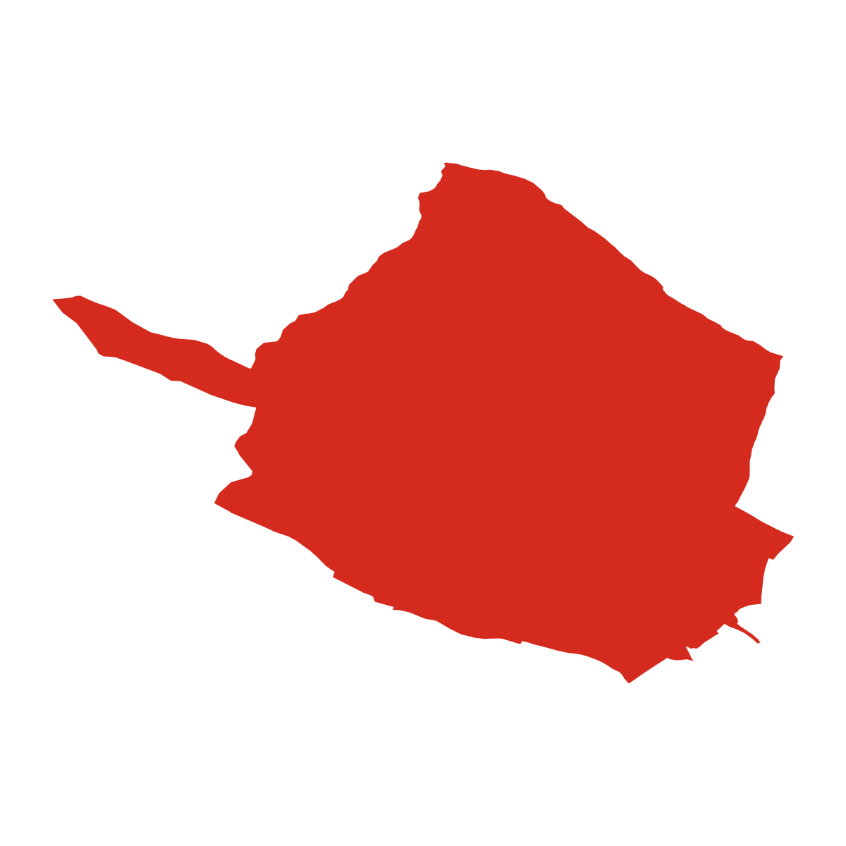 Olbramkostel boundary map