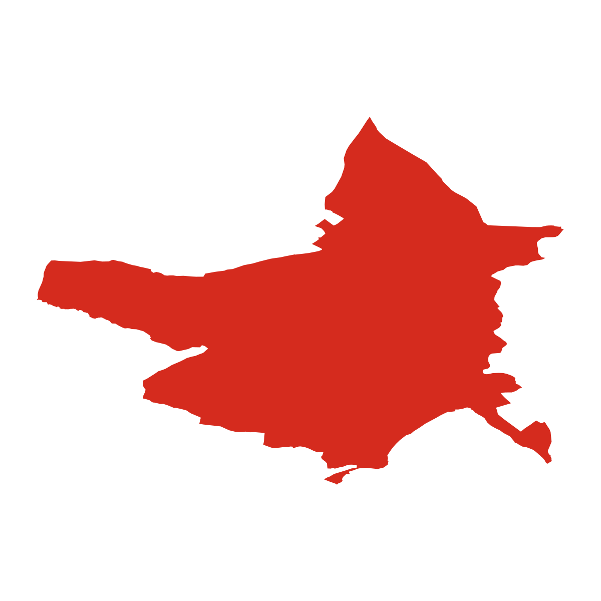 Olšany boundary map