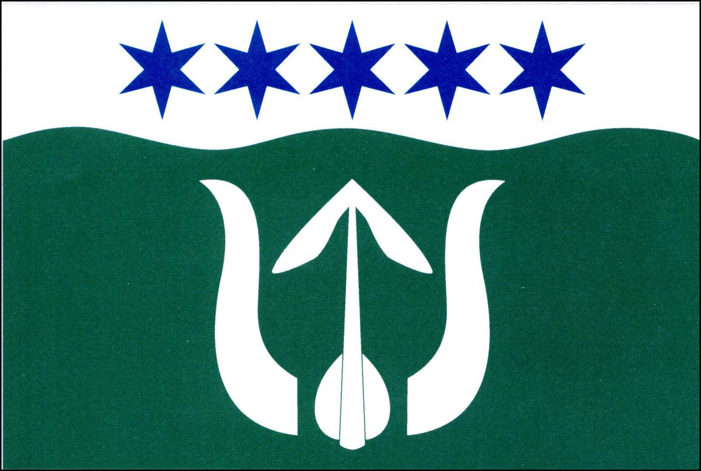 Flag of Omlenice, South Bohemian Region