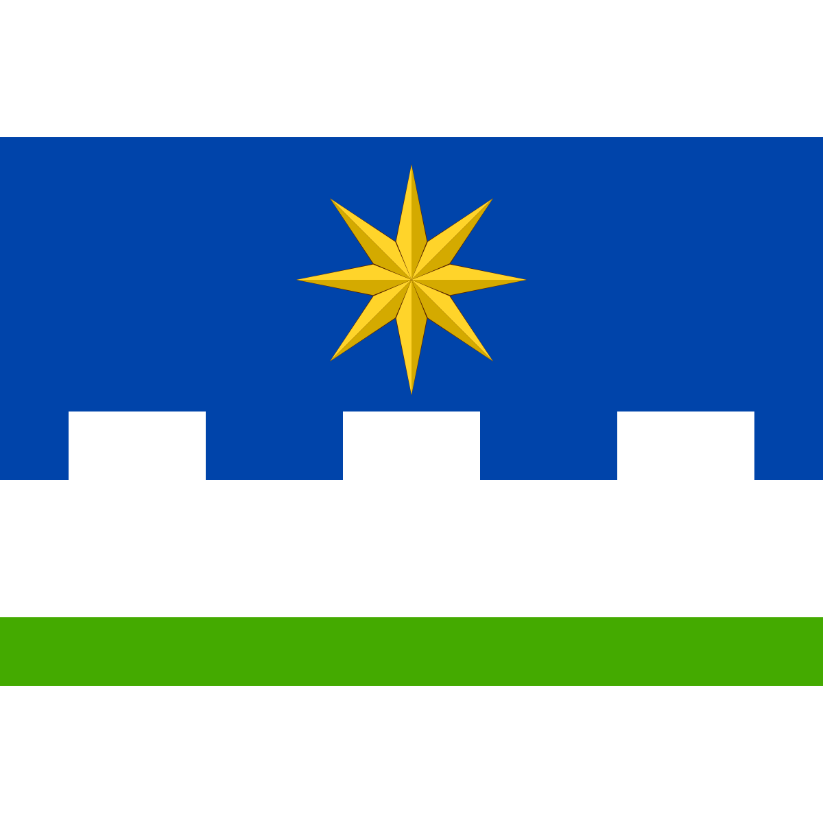 Flag of Opatovice II, Central Bohemian Region