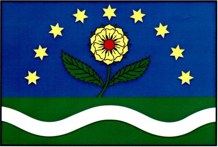 Flag of Orlické Podhůří, Pardubice Region