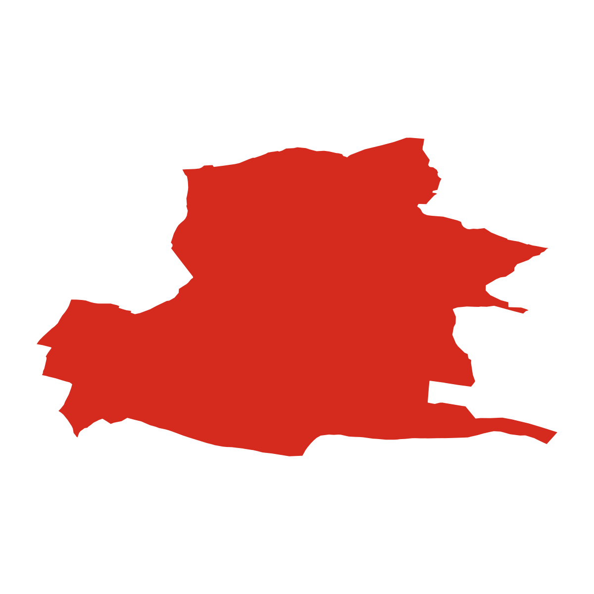 Oslavička boundary map