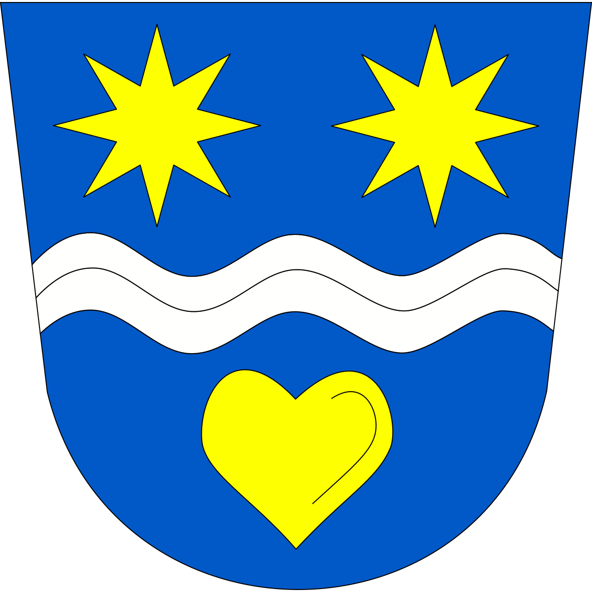 Coat of arms of Ostrata, Zlín Region