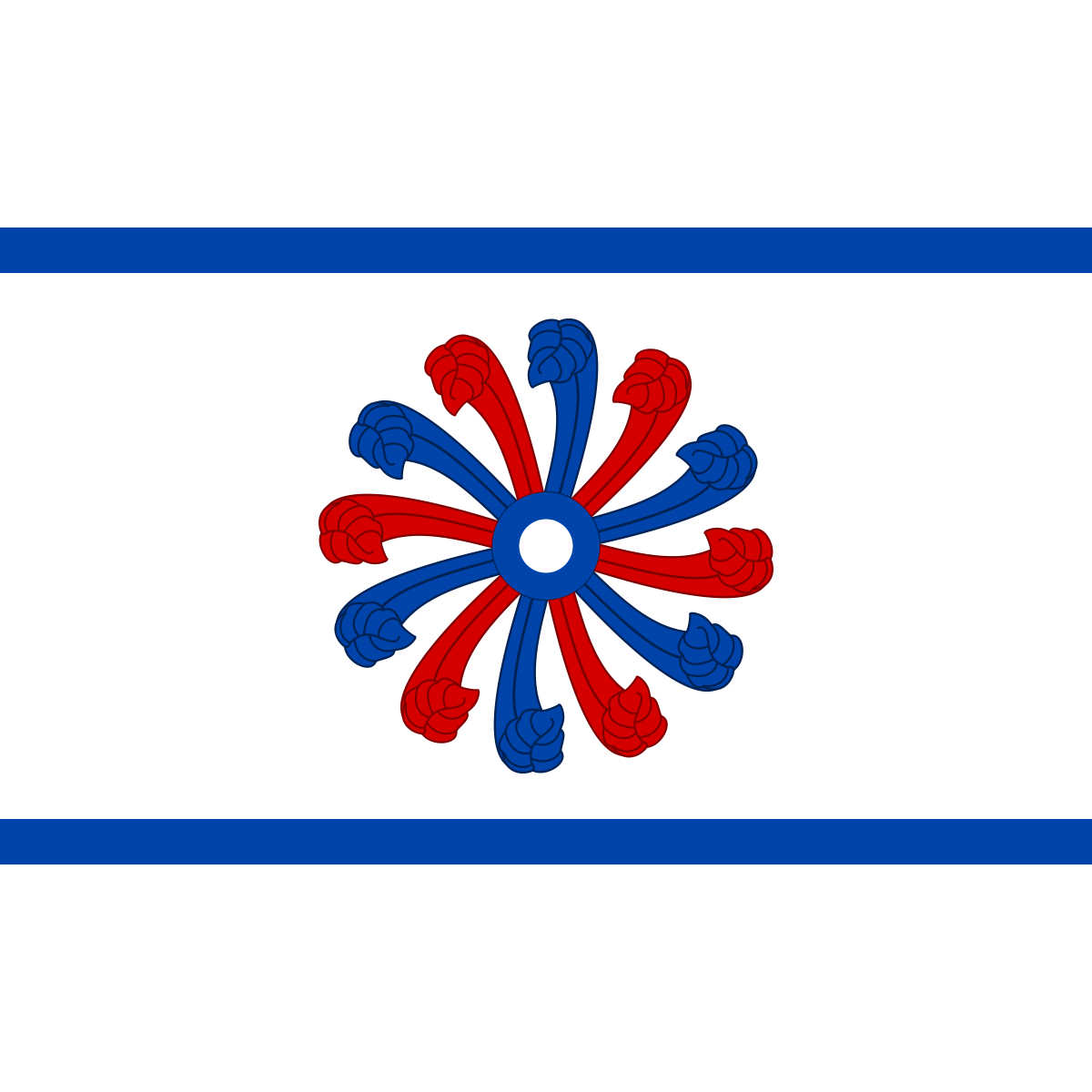 Flag of Ostředek, Central Bohemian Region