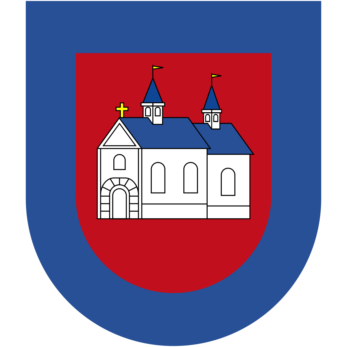 Coat of arms of Ostrožská Lhota, Zlín Region