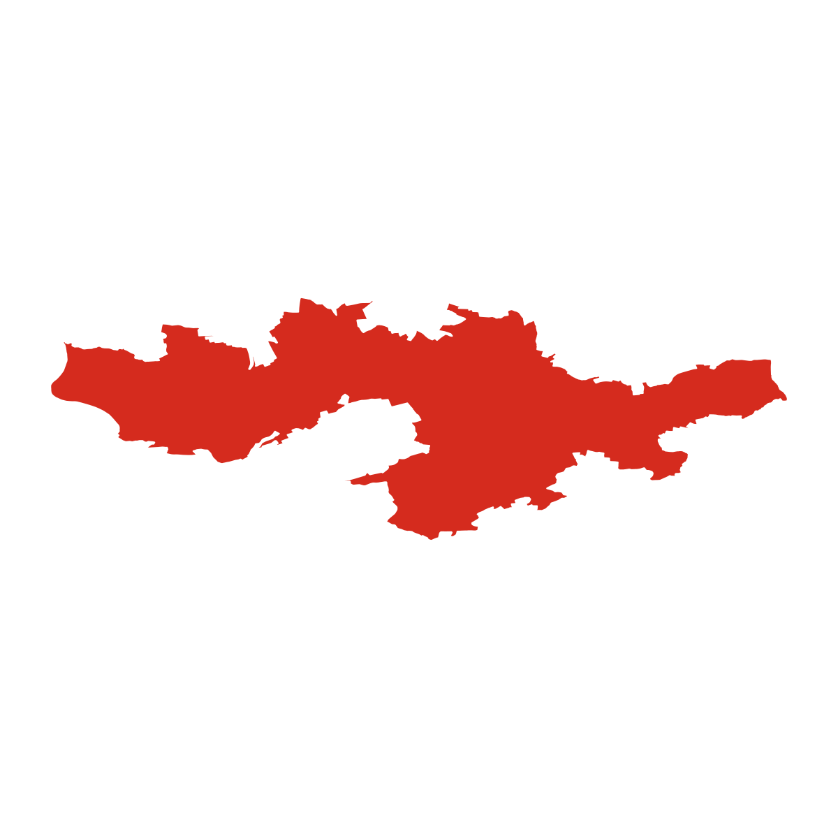 Ouštice boundary map