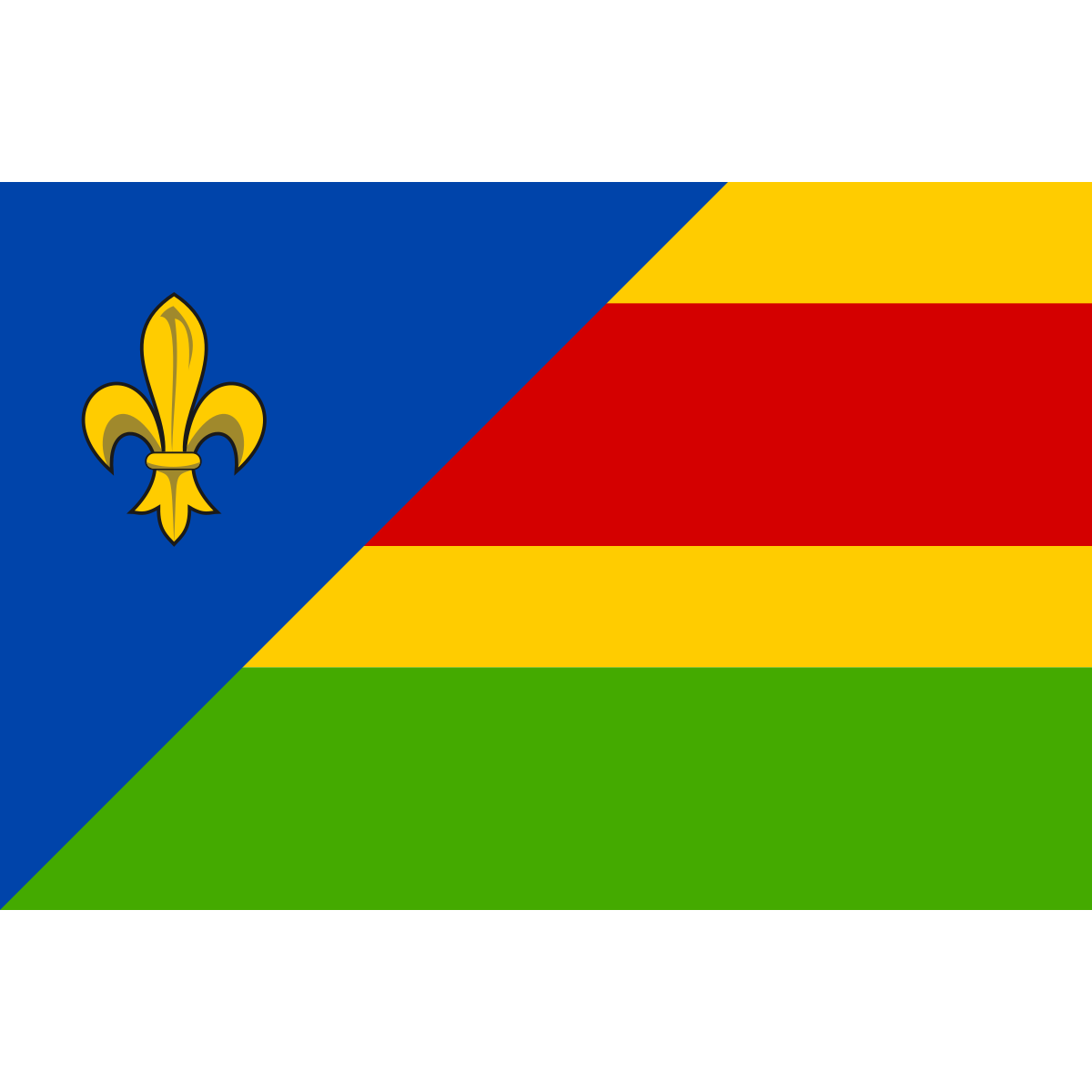 Flag of Paseky, Zlín Region