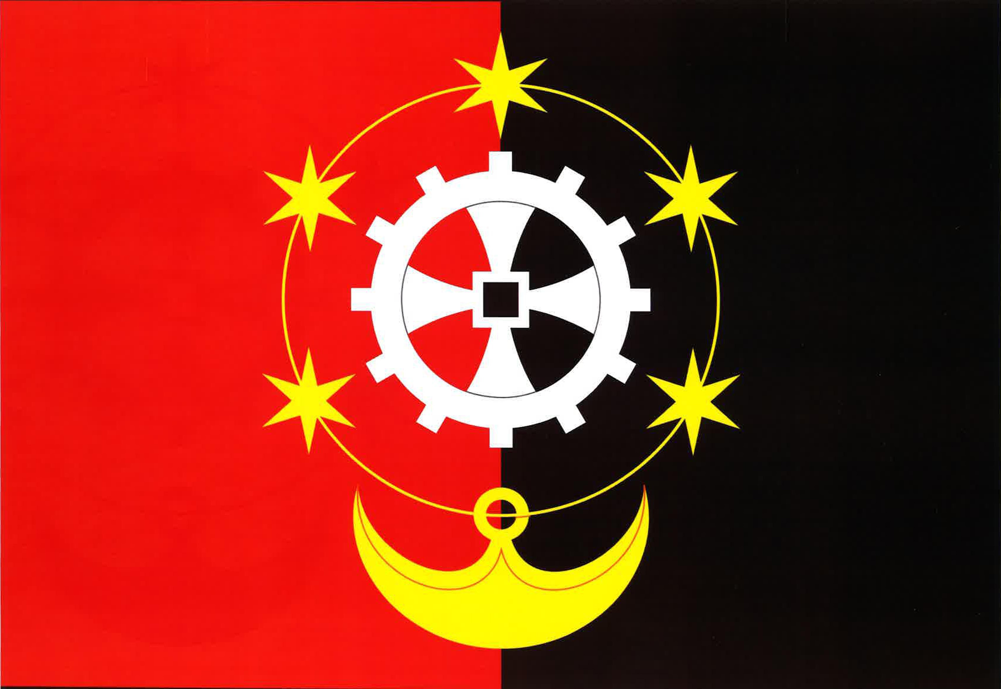 Flag of Pila, Plzeň Region